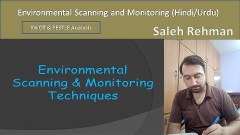Environmental Scanning and Monitoring ( SWOT & PESTLE Analysis ) Hindi/Urdu