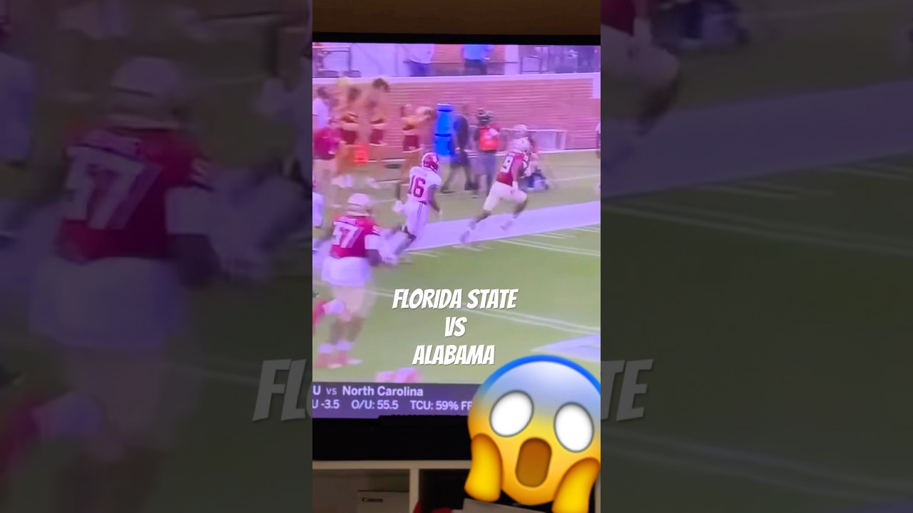 Florida State Upsets Alabama!!! #Shorts #Football
