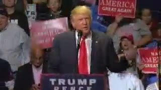 Donald Trump speaks at Cincinnati rally
