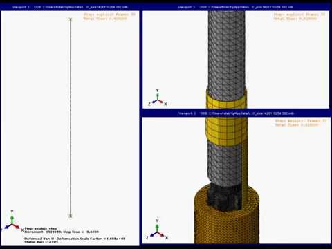 Simulation of oil well drilling process in Abaqus/CAE
