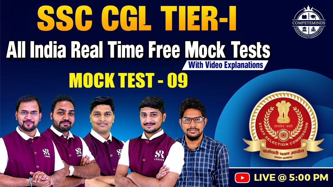 TARGET SSC CGL 2025 | ALL INDIA FREE MEGA MOCK TEST REASONING ...