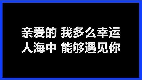 【原唱】 殷正洋 - 《人海中遇见你》 [歌词]