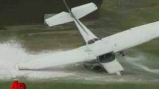 Raw Video: Small Plane Crashes