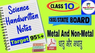 Metals and Non-metals Class 10 Notes Science Chapter 3 | धातु और अधातु Notes | Download Pdf #Freeiq screenshot 5
