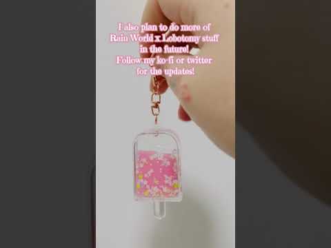 Rain World x Lobotomy Corporation Looks to the Moon Melting Love EGO suit Popsicle Keychain