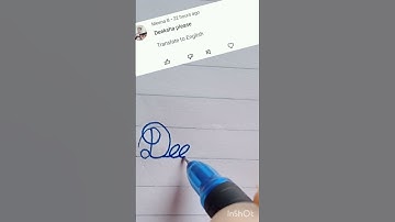 Beautiful name Deeksha write in cursive writing #cursive#writing#beautiful name#short clip#short