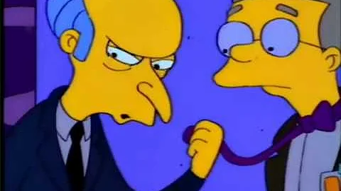 Mr. Burns Shuts Off Electricity - Funny Scene from...