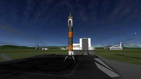 Small reusable booster test using mechjeb auto land - KSP