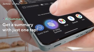 ASUS Zenfone 12 Ultra: How to use AI Article Summary and AI Document Summary | 2025