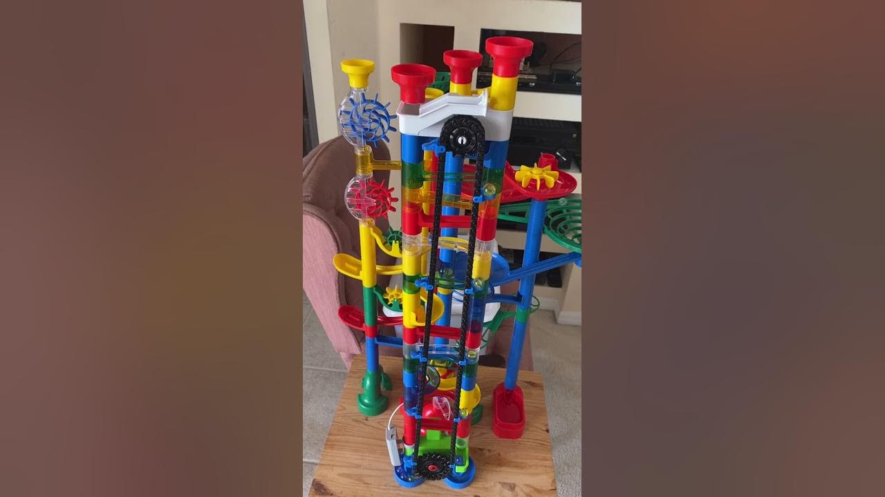 Mindware continuous colossal marble run w/ elevator YouTube