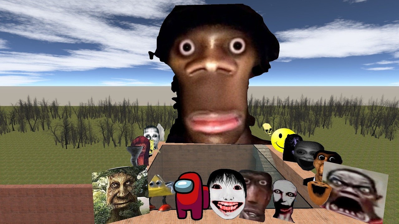 Big Auughh Too Much Lobotomi Dash Amogus And Others In Bigmaze Nextbot Gmod #maze #nextbotgmod