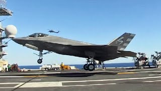 F-35C ライトニングII (艦載型)・初の空母着艦テスト その１