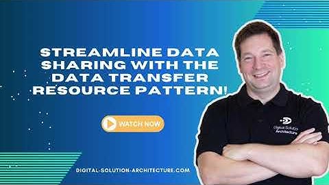 📦 Streamline Data Sharing with the Data Transfer Resource Pattern!