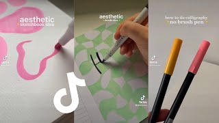 easy aesthetic doodle ideas ♡ lia hansen tiktok compilation ♡ easy art ideas for when you’re bored