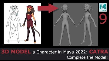 3D Model a Character in Maya 2022: Catra - Finish the Model!