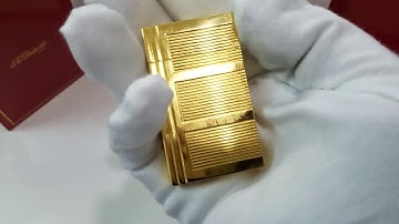 Bật lửa Dupont vàng kẻ ngang D104V | Deva.vn | Giá : 750.000 Đ