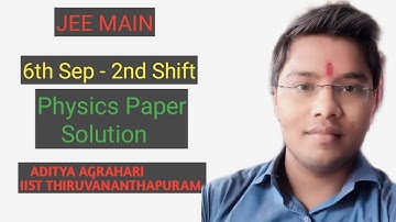 JEE Main 2020 | 6 September ( Shift-2 ) | Physics Paper Solution with PDF- #jeemainsolution