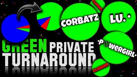 Agar.io private turnaround with LU. & Powergirl (Agario turnaround #11 // Team mode #17) [ENG/HD]