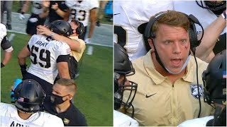Army Player Brutally Headbutts Coach After First Down | Army vs Cincinnati