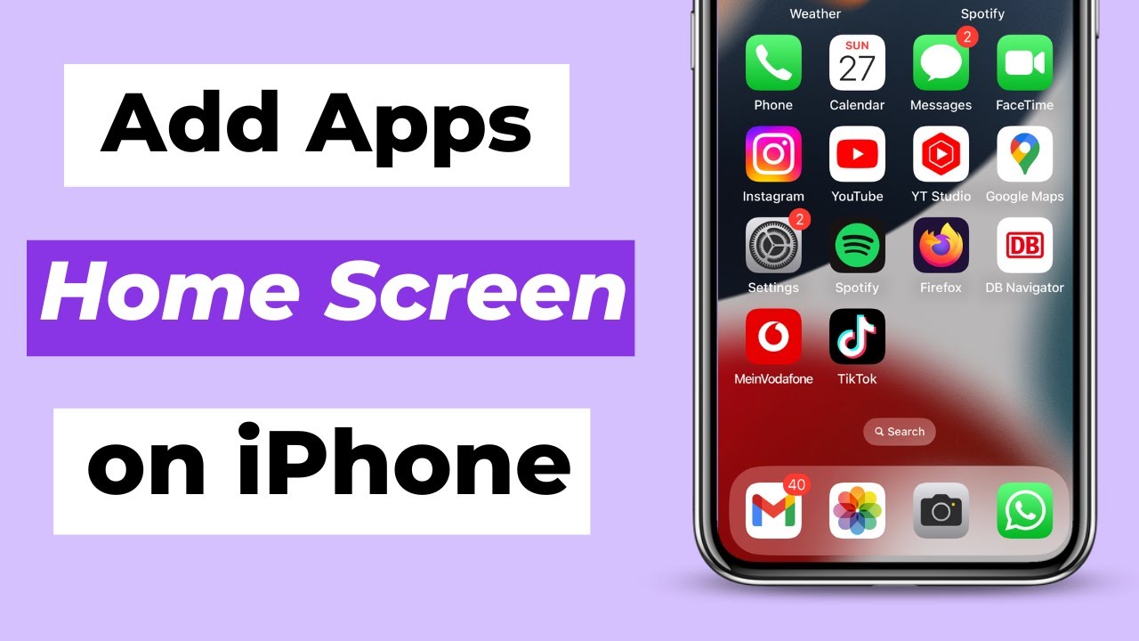 How to Add App to Home Screen Ios 15  