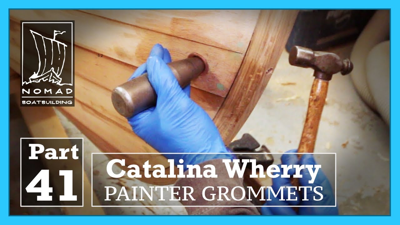 ⁣Building the Catalina Wherry - Part 41- Copper and brass hole liners