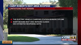 Southbound Highway 101 Camp Roberts Rest Area has reopened