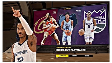 ELITE DUNKING JA MORANT BUILD NBA 2K23 NEXT GEN (CRAZY INSIDE OUT PLAYMAKER BUILD NBA 2K23 NEXT GEN)
