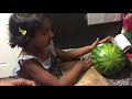 How to cut watermelon in professional way| Following a YouTube vedio