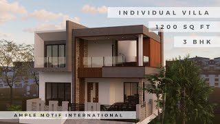1200 sq ft house design| villa| 3 bhk| 30'x40' house plan| exterior & interior| south facing house
