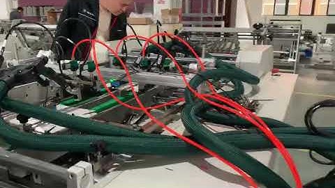 High Speed Full Servo Burger Box Making Machine with Robatech Hot Melt Glue to South America