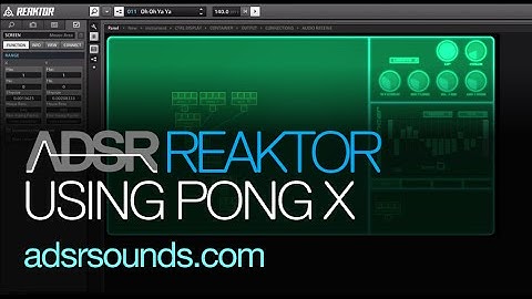 NI Reaktor Tutorial - Using PongX