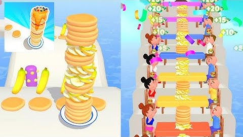 Pancake Run Level 1 - 5 ( Android & IOS GamePlays )