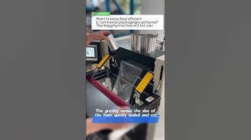 Want to know how efficient e-commerce packaging is achieved? This bagging machine will tell you