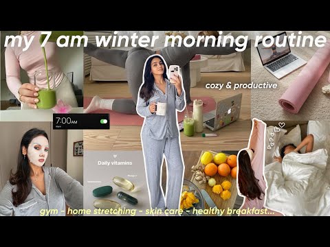 My 7am Winter Morning Routine Cozy Quite روتيني الصباحي في البرد و الشتاء بوحدي 