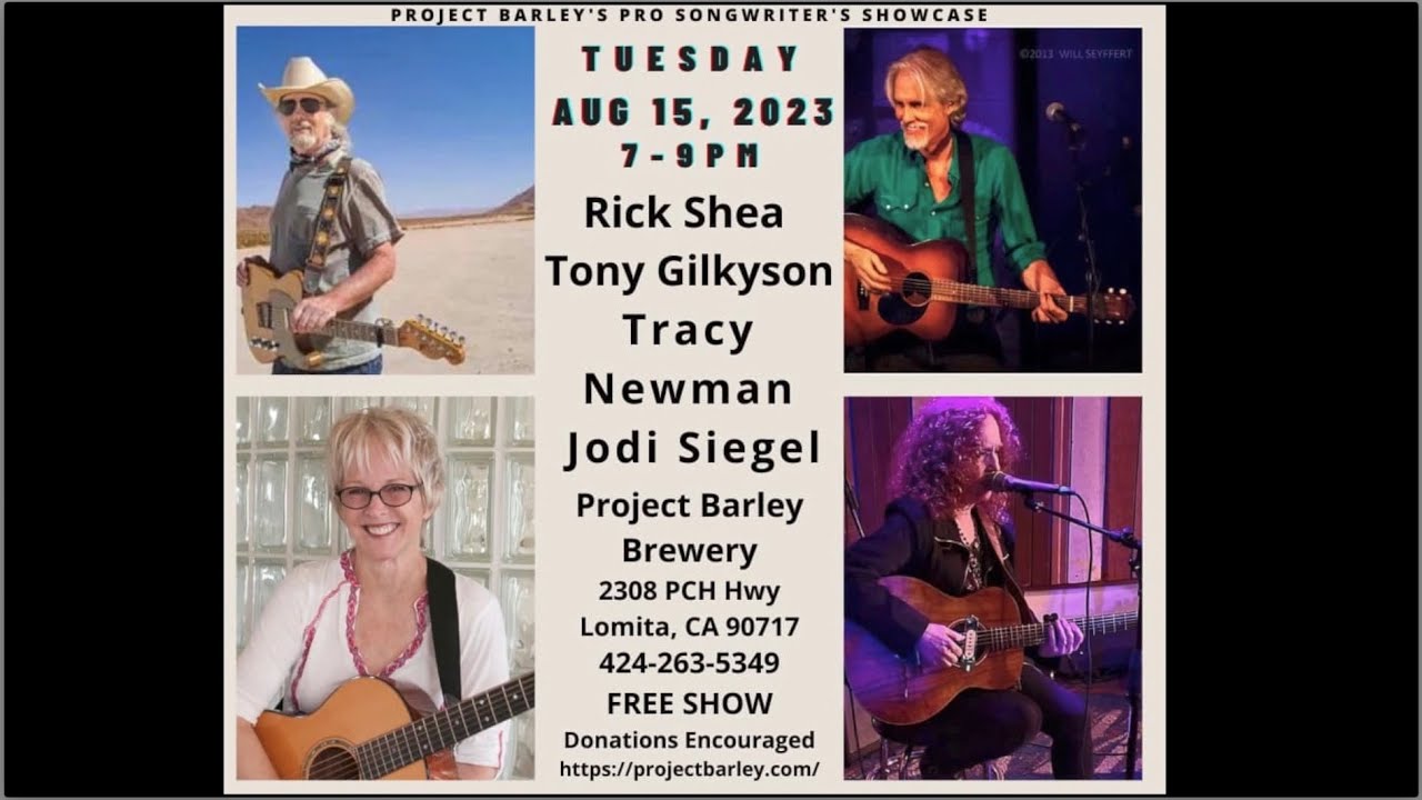 Project Singer Project Barley Pro Singer Songwriter Showcase, August 15, 2023 - YouTube