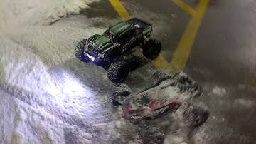 Arrma kraton 6s X Maxx 8s snow bash!!!!