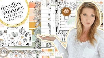 Unboxing Doodles and Dashes Planner Kit by Cocoa Daisy | September 2021
