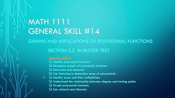 Multiplicity of Zeros in Polynomial Functions