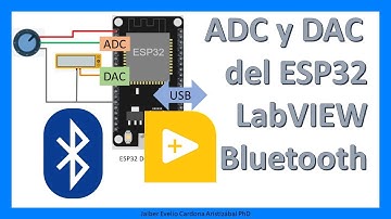 Uso del ADC y el DAC del ESP32 por Bluetooth desde LabVIEW