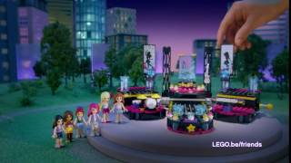 Lego Friends Pop Star Tour Bus Set Build Review and Silly Play - Kids Toys
