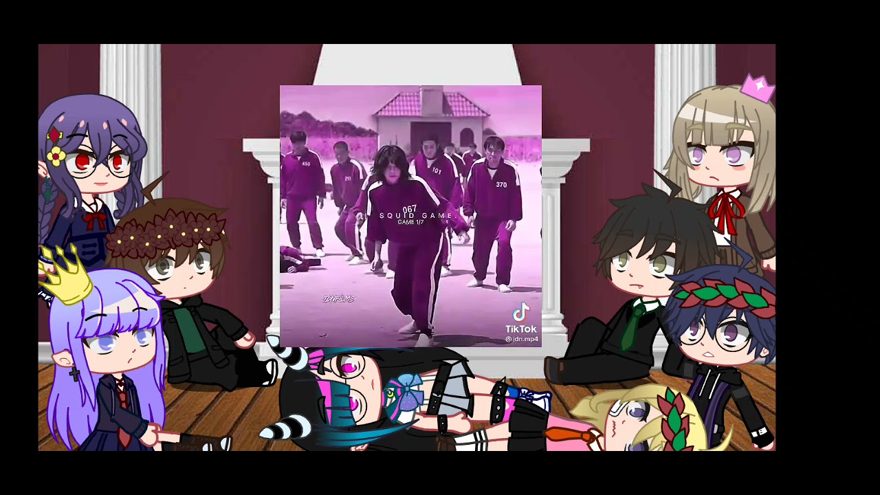 danganronpa react to squid game
