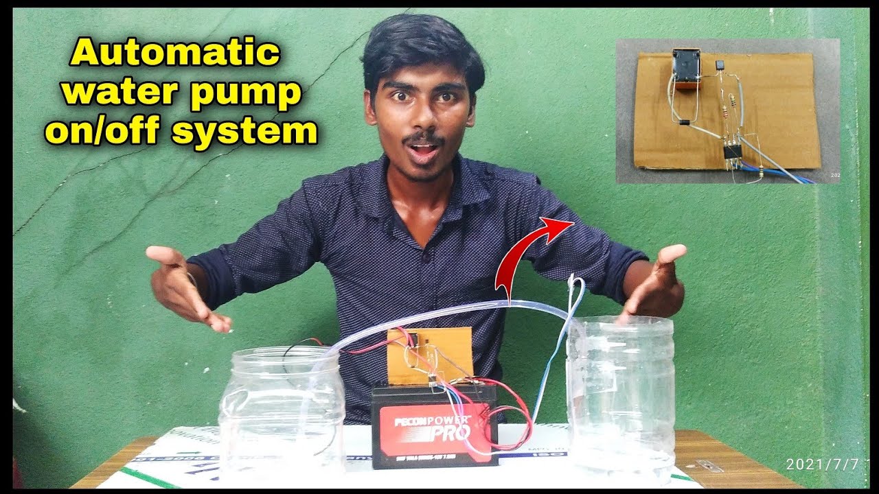 Automatic water pump on/off system automatic water pump cut off