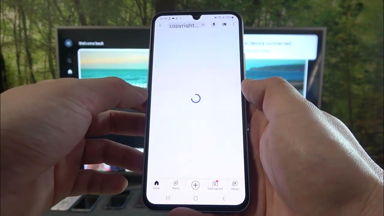 How to Cast Screen from Samsung Galaxy A34 to TV with Youtube app