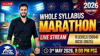 🔴 LIVE: Complete O Level &amp; IGCSE Physics Revision Marathon | 5054 / 0625 | Sir Mahad Amer