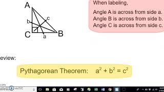 Labeling Triangles, Pythagorean, 3 angles