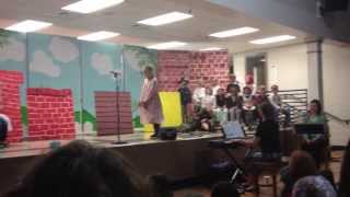 Tess sings in the Stone Soup "opera"