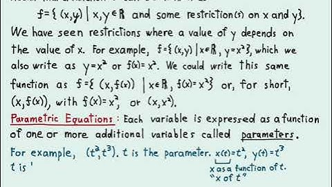 9.4.1 Parametric Equations