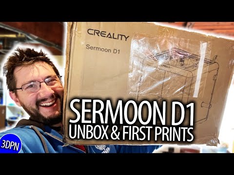 Creality Sermoon D1 - Unbox & First Prints!