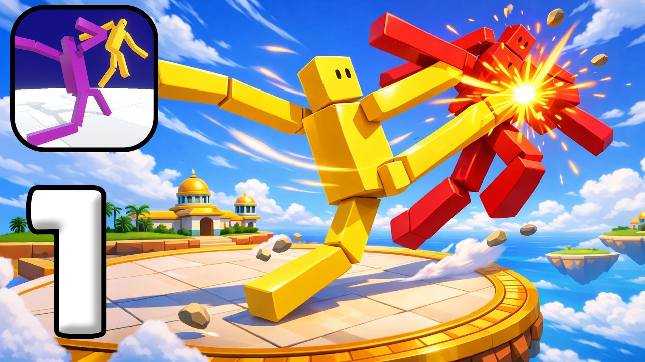 Tackle Battle Gameplay 💥 Ragdoll Tackle Fight Madness Send Them Flying Walkthrough Part 1 (iOS)