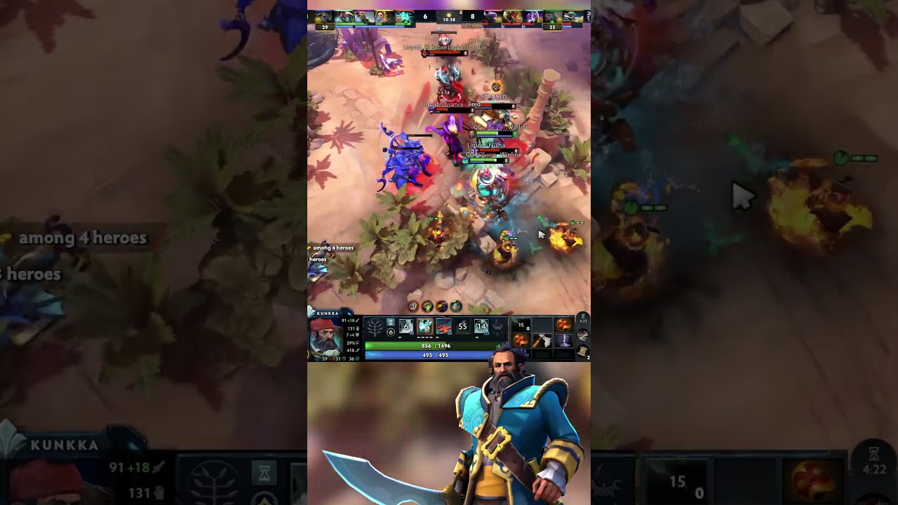 THIS IS HOW A PRO USES KUNKKA ULT!